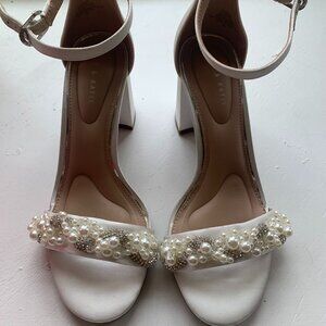 Bridal block heels